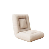 Modern Minimalist Rectangular Steel-Frame Armless Lounge Sofa with Backrest, Velvet and Cotton-Linen Upholstery, PP Cotton Fill, for Bedroom