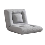 Modern Minimalist Rectangular Steel-Frame Armless Lounge Sofa with Backrest, Velvet and Cotton-Linen Upholstery, PP Cotton Fill, for Bedroom