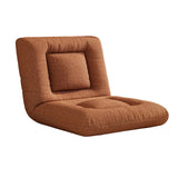 Modern Minimalist Rectangular Steel-Frame Armless Lounge Sofa with Backrest, Velvet and Cotton-Linen Upholstery, PP Cotton Fill, for Bedroom