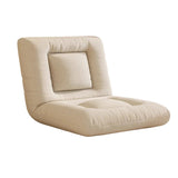 Modern Minimalist Rectangular Steel-Frame Armless Lounge Sofa with Backrest, Velvet and Cotton-Linen Upholstery, PP Cotton Fill, for Bedroom