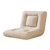 Modern Minimalist Rectangular Steel-Frame Armless Lounge Sofa with Backrest, Velvet and Cotton-Linen Upholstery, PP Cotton Fill, for Bedroom