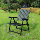 Modern Minimalist Waterproof Folding Camping Chair with Carbon Steel Frame, PVC Seat, Backrest & Armrests – Ideal for Garden