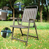 Modern Minimalist Waterproof Folding Camping Chair with Carbon Steel Frame, PVC Seat, Backrest & Armrests – Ideal for Garden