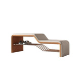 Modern Minimalist Armless Shoe Bench — Rectangular Carbon Steel Frame with Sponge Cushioned Faux Leather Upholstery for Entryways