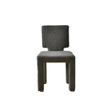 Contemporary Scandinavian Square Round Triangle Teddy Velvet Wood Dining Chair Backrest For Dining Room