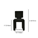 Contemporary Scandinavian Square Round Triangle Teddy Velvet Wood Dining Chair Backrest For Dining Room