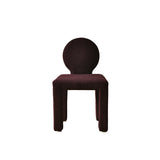 Contemporary Scandinavian Square Round Triangle Teddy Velvet Wood Dining Chair Backrest For Dining Room