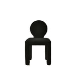 Contemporary Scandinavian Square Round Triangle Teddy Velvet Wood Dining Chair Backrest For Dining Room