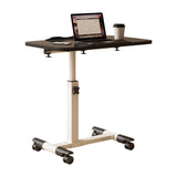 Modern Minimalist Rectangular Stainless Steel Desk with Liftable 4-Leg Frame for Home Office