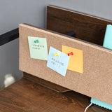 Modern Minimalist Rectangular Desk with Carbon Steel Frame and MDF Top, 4-Leg Home Office Desk