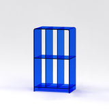 Chic Modern Minimalist Acrylic Rectangular Bookshelf for Living Room