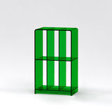 Chic Modern Minimalist Acrylic Rectangular Bookshelf for Living Room