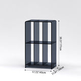 Chic Modern Minimalist Acrylic Rectangular Bookshelf for Living Room