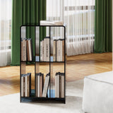 Chic Modern Minimalist Acrylic Rectangular Bookshelf for Living Room