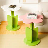 Contemporary Floral Plank Side Table – Creative Living Room Accent