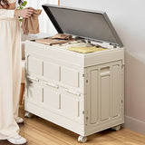 Modern Minimalist Foldable Rectangular PP Plastic Storage Cabinet, Large-Capacity 1-Door for Living Room & Bedroom
