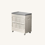 Modern Minimalist Foldable Rectangular PP Plastic Storage Cabinet, Large-Capacity 1-Door for Living Room & Bedroom