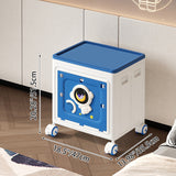 Modern Art Deco Cartoon Astronaut Rectangular PP Plastic Foldable Movable Storage Cabinet – 1-Cabinet for Bedroom