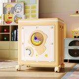 Modern Art Deco Cartoon Astronaut Rectangular PP Plastic Foldable Movable Storage Cabinet – 1-Cabinet for Bedroom