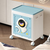 Modern Art Deco Cartoon Astronaut Rectangular PP Plastic Foldable Movable Storage Cabinet – 1-Cabinet for Bedroom