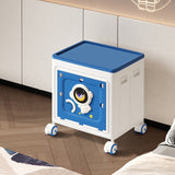 Modern Art Deco Cartoon Astronaut Rectangular PP Plastic Foldable Movable Storage Cabinet – 1-Cabinet for Bedroom