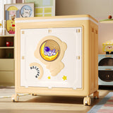 Modern Art Deco Cartoon Astronaut Rectangular PP Plastic Foldable Movable Storage Cabinet – 1-Cabinet for Bedroom