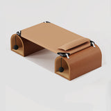 Modern Art Deco Bridge-Style Cat Bed – 1-Tier Multi-Layer Board with Iron-Tech Fabric Tunnel for Living Room