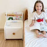 Modern Car-Shaped Kids Nightstand with 1 Drawer — Durable PE Plastic for Kids' Bedroom