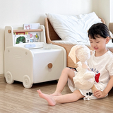 Modern Car-Shaped Kids Nightstand with 1 Drawer — Durable PE Plastic for Kids' Bedroom