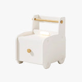 Modern Car-Shaped Kids Nightstand with 1 Drawer — Durable PE Plastic for Kids' Bedroom
