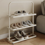 Modern Minimalist 3-Tier Rectangular Iron Shoe Rack - Open Storage Organizer for Entryway