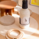 Stylish Modern Art Deco Wooden Cat Tower with Sisal Rope and Rotating Base – Wine Bottle Design for Living Room