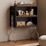 Modern Nordic Cartoon Cat-Ear & Deer-Ear Iron Storage Cabinet, 2-Tier Movable Organizer on Multi-Layer Board for Living Room