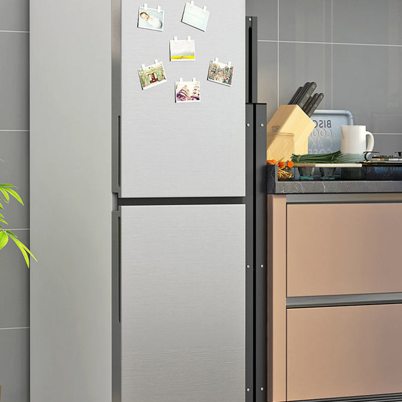 Modern Minimalist Carbon Steel Hollow Rectangular Movable Storage Shelf - 3/4/5-Shelf Options for Living Room