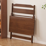 Traditional Chinese Bamboo Foldable Rectangular Desk - 1-Tier Office Desk for Bedroom