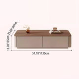 Elegant Traditional French Solid Wood TV Stand with Eco Board – Rounded Rectangular, 2–3 Drawers for Living Room