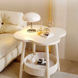 Modern Clouds Round 2-Tier Side Table for Living Room – Sleek Contemporary Accent