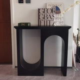 Traditional French-Style MDF Double-Arch Entryway Cabinet for Elegant Hallways