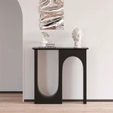 Traditional French-Style MDF Double-Arch Entryway Cabinet for Elegant Hallways