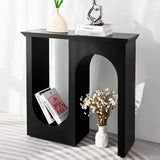 Traditional French-Style MDF Double-Arch Entryway Cabinet for Elegant Hallways
