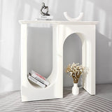 Traditional French-Style MDF Double-Arch Entryway Cabinet for Elegant Hallways