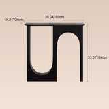 Traditional French-Style MDF Double-Arch Entryway Cabinet for Elegant Hallways