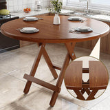 Modern Round MDF & Steel Foldable Dining Table — Space-Saving, Stylish Addition for the Dining Room