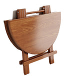 Modern Round MDF & Steel Foldable Dining Table — Space-Saving, Stylish Addition for the Dining Room