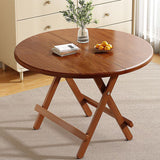 Modern Round MDF & Steel Foldable Dining Table — Space-Saving, Stylish Addition for the Dining Room