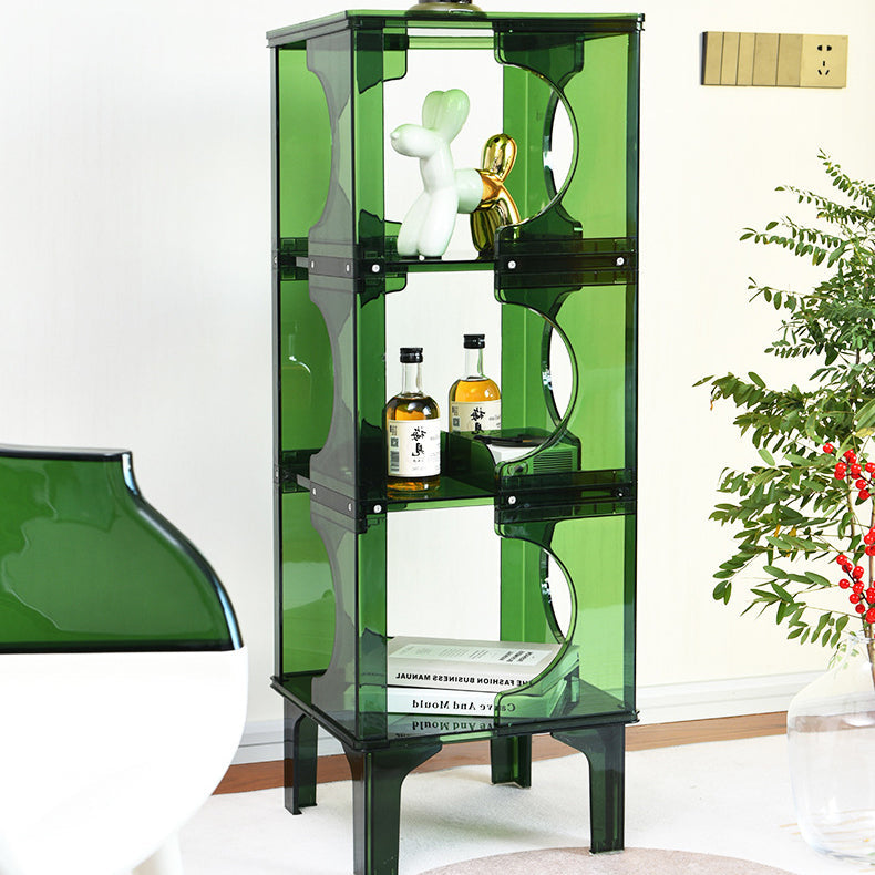 Contemporary Scandinavian PC Sideboard – Storage Rack & Display Stand with 2/3/4-Shelf Configurations for Living Room