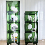 Contemporary Scandinavian PC Sideboard – Storage Rack & Display Stand with 2/3/4-Shelf Configurations for Living Room