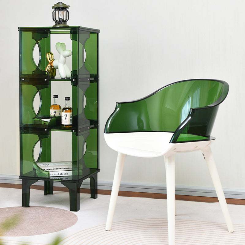 Contemporary Scandinavian PC Sideboard – Storage Rack & Display Stand with 2/3/4-Shelf Configurations for Living Room