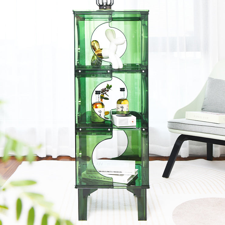 Contemporary Scandinavian PC Sideboard – Storage Rack & Display Stand with 2/3/4-Shelf Configurations for Living Room