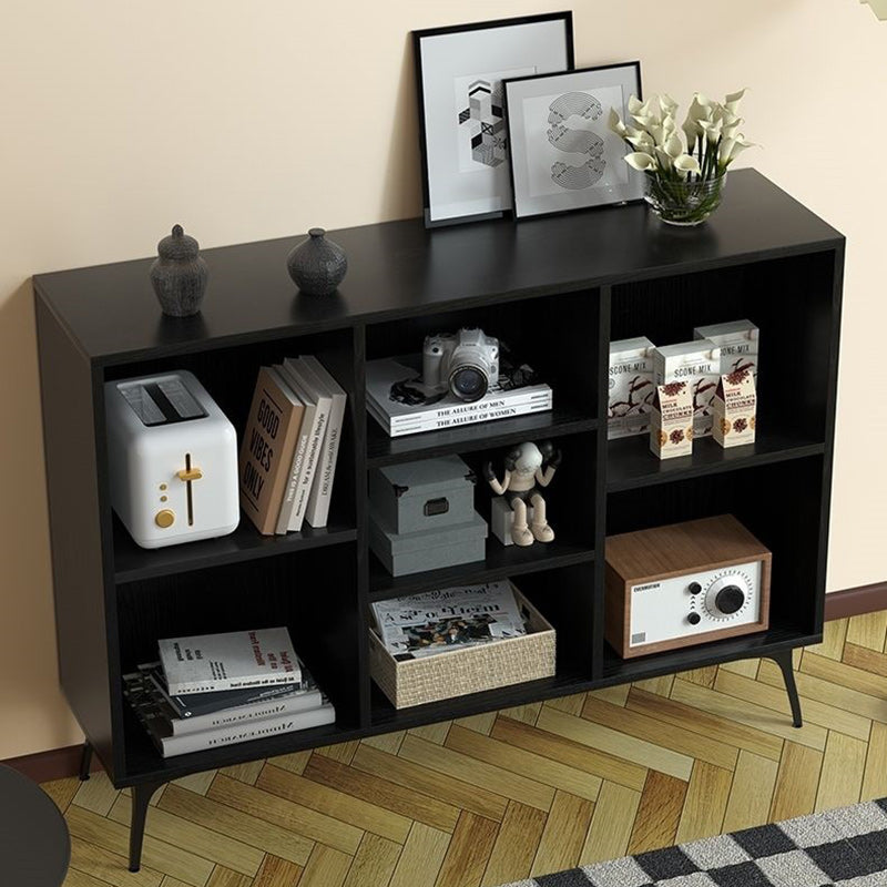 Nordic Contemporary Solid Wood Rectangular Sideboard – 5- or 7-Cabinet Multi-Functional Storage & Display Rack for Living Room